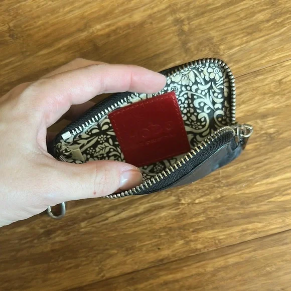 Hobo Black Leather Keychain Wallet - Picture 3 of 6